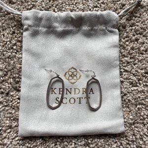 Rhodium Dani open frame Kendra Scott earrings